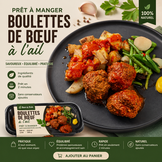 Boulettes de boeuf a lail PRET A MANGER