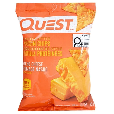 Chips tortilla protéinées Quest Nacho, 32 g