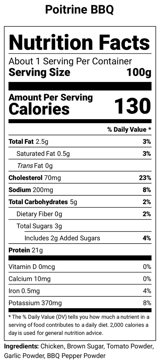 Poitrine BBQ ( 1kg )
