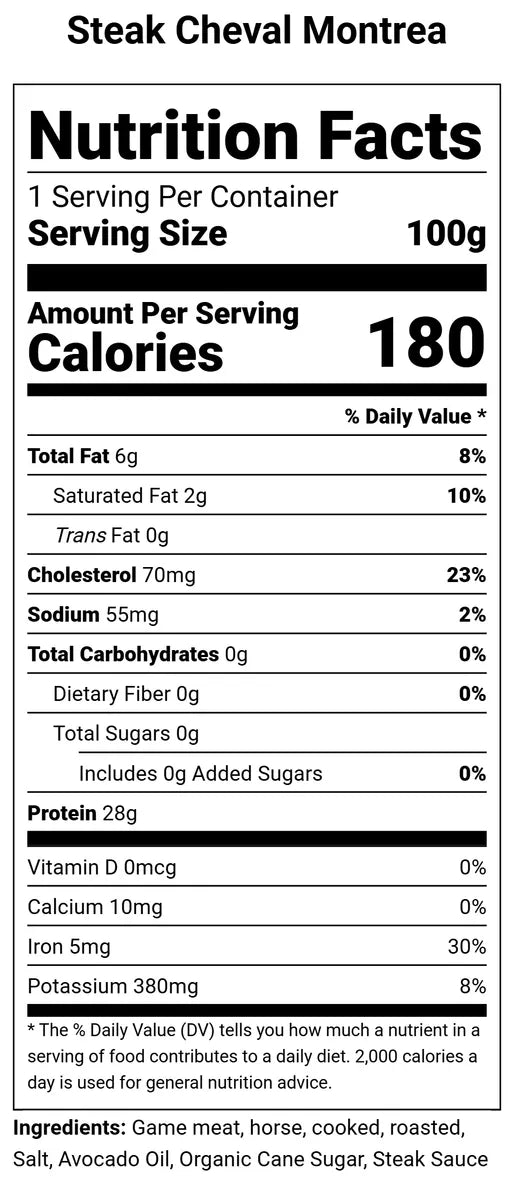 Steak Cheval Epices Montreal 1Kg