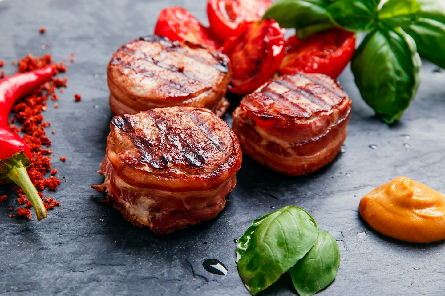 Tournedos de Poulet Californien avec Bacon 2 per paquet 160g