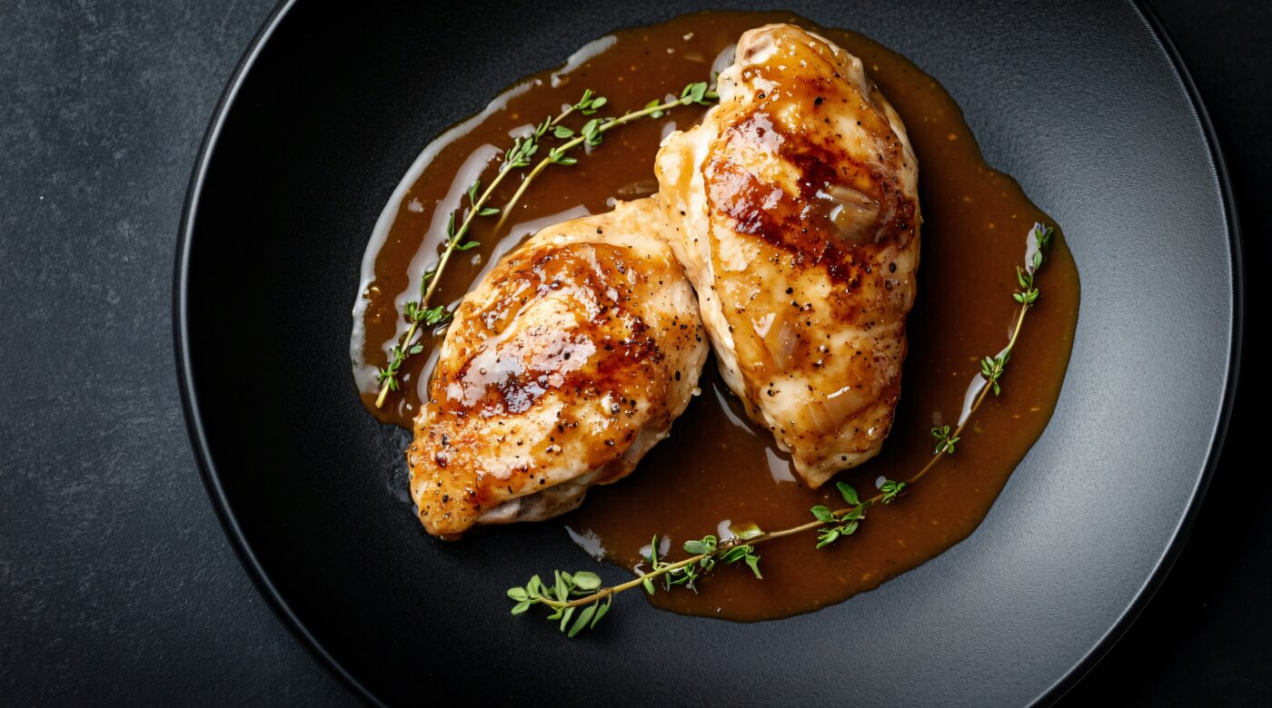 Poitrine de Poulet à l’ail noir
